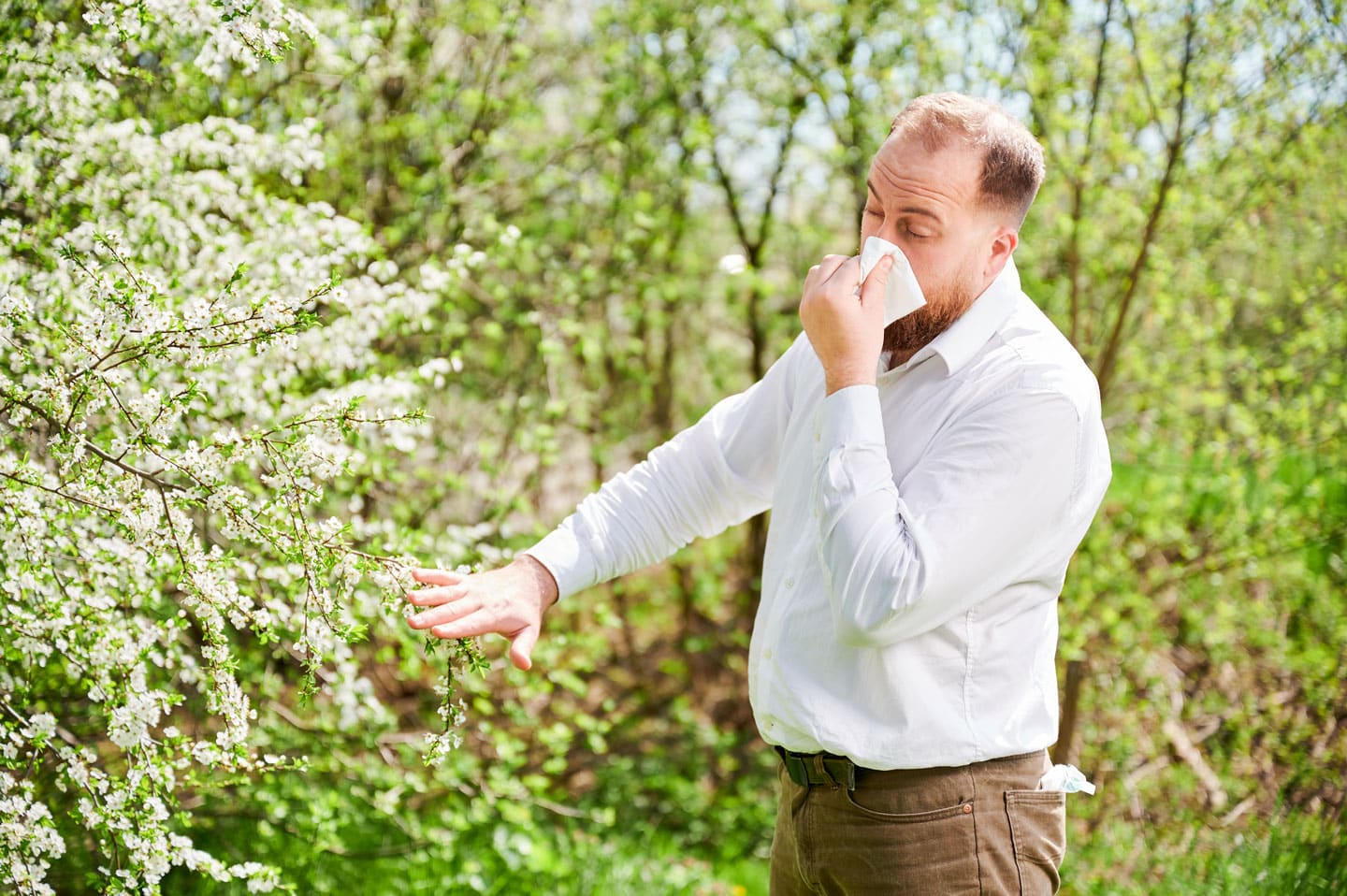 man can not manage allergies